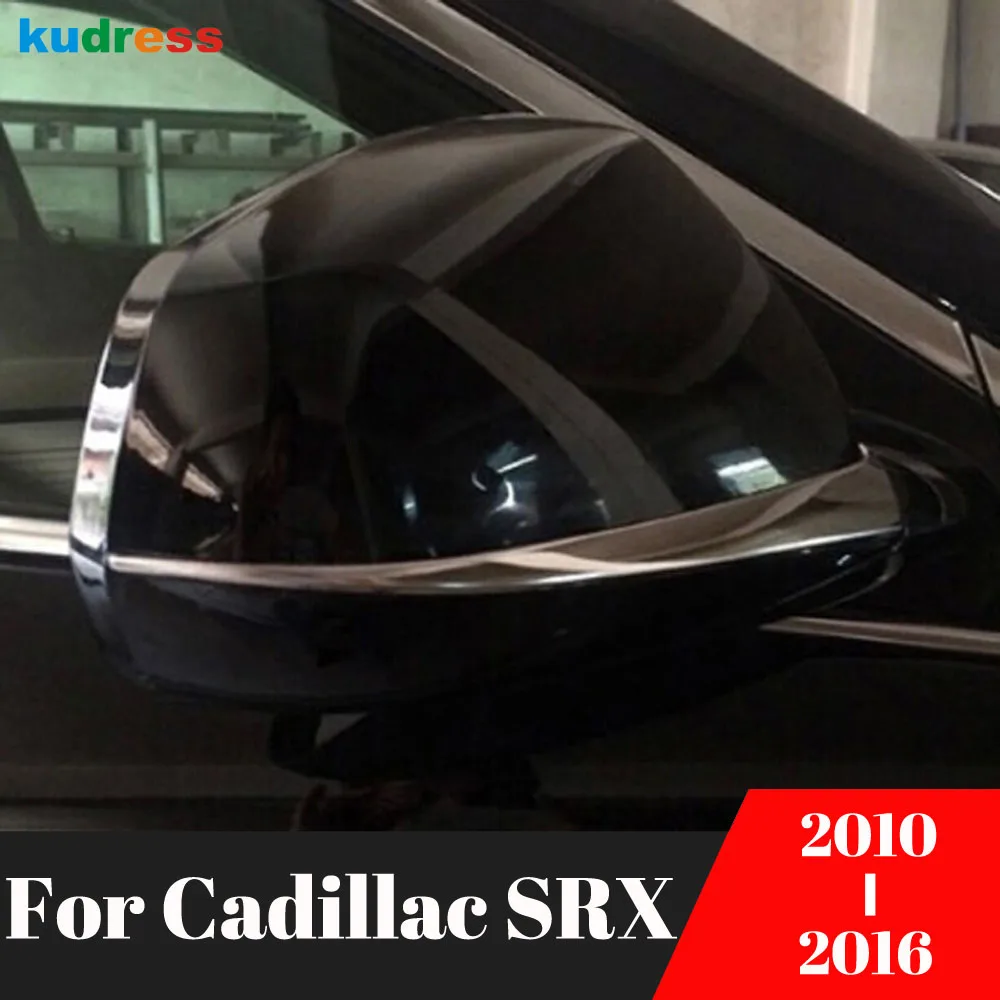 For Cadillac SRX 2010-2016 ABS Chrome Car Rearview Mirror Cover Trim Rear View Mirrors Strip Trims Styling Exterior Accessories |