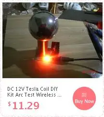 Электронные игрушки dc 12V tesla coil обучающий эксперимент Беспроводная передача мощности с светящейся трубкой световой индикатор светильник