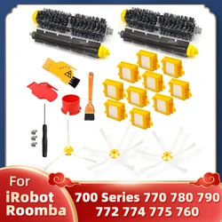 Filtro Hepa principal cepillo de rodillo Cepillo Lateral de iRobot Roomba 700 Series 770, 780, 790, 772, 774, 775, 760 accesorios para aspiradoras