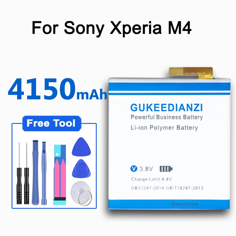 GUKEEDIANZI LIS1576ERPC/AGPB014 A001 мобильный телефон сменный аккумулятор 4150mAh для Sony Xperia M4 Aqua 4G