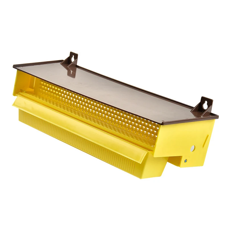 Съемный вентилируемый лоток для пыльцы пыльца коллектор пчеловодства принадлежности инструмент пластиковая ловушка для пыльцы желтый со съемной ловушка для пыльцы