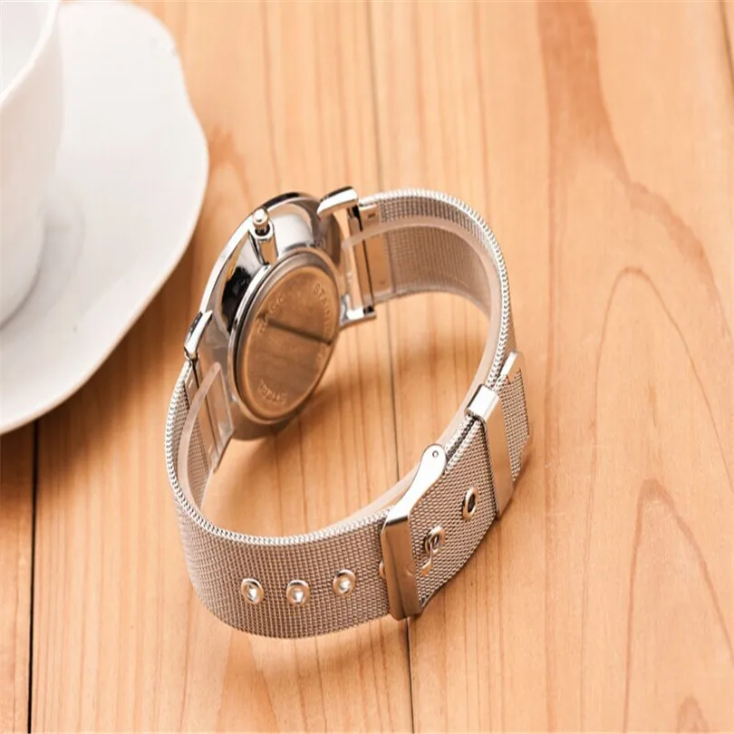 Fashion Silver And Rose Gold Mesh Band Wrist Watch Casual Women Quartz Watches  Relogio Feminino Drop Shipping cycling watch