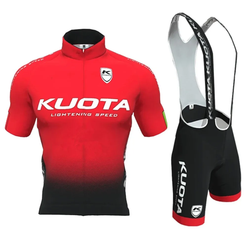 2020 Kuota Pro Team Cycling Kit Uomo Summer Outdoor Set Ciclismo Bike Competition Abbigliamento Skinsuit Bavaglino Pantaloncini In Gel Ropa De Hombre