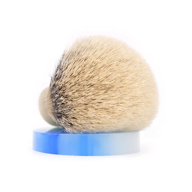 Boti Brush-SHD Silk HMW Silvertip Badger hair knot Super Higher density Silk HMW Silvertip  Bulb Shape shaving brush knot 28mm size