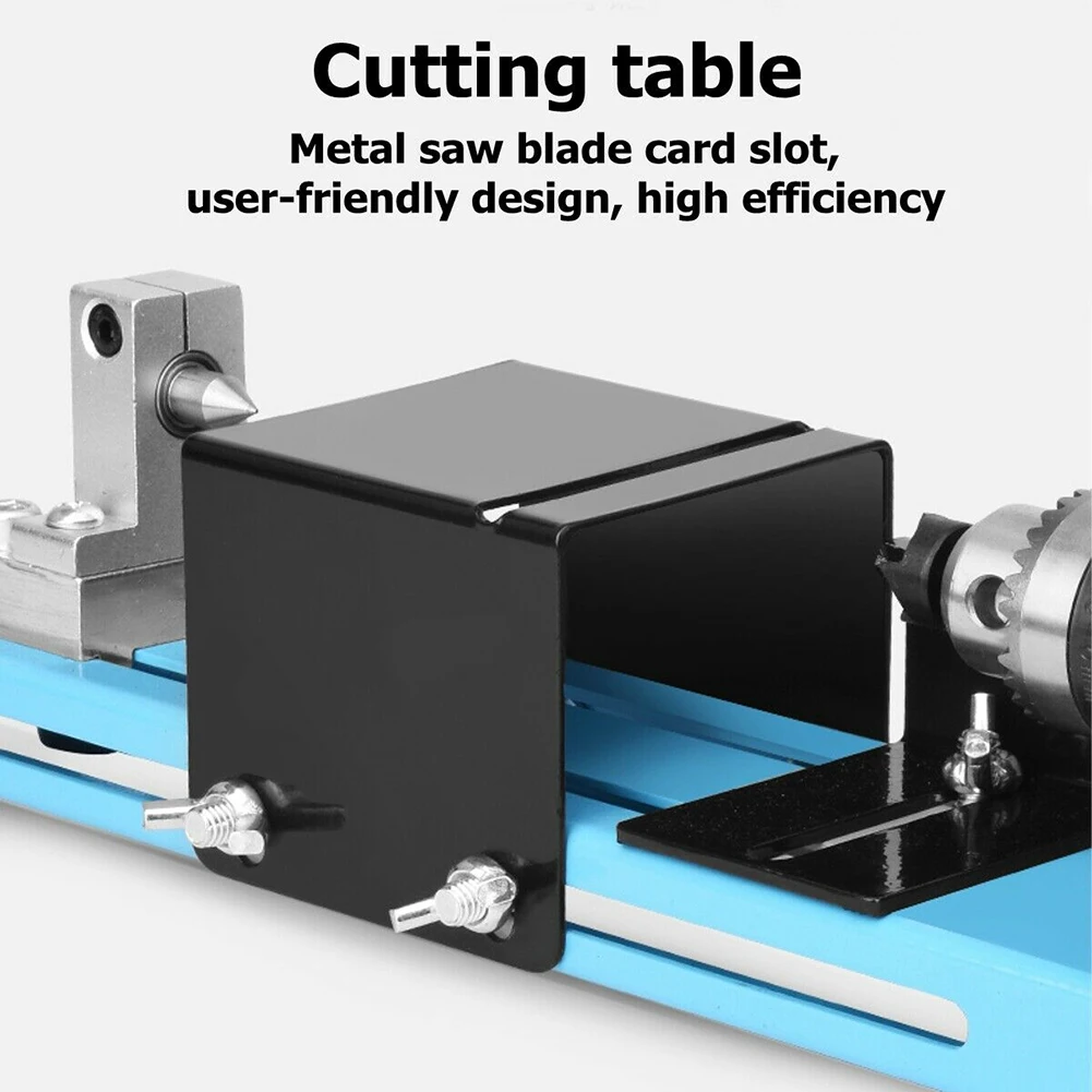 

150W Tool Woodworking Machine Durable Mini Wood Lathe Professional Bead Cutting Portable Polishing Multifunction Aluminum Alloy