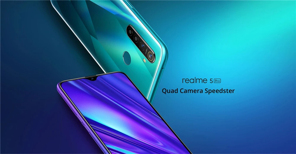 Realme 5 pro глобальная версия 6,3 ''4 GB 128GB 4035mAh Snapdragon 712 AIE 48MP Quad Cameras VOOC Быстрая зарядка 3,0 мобильных телефонов