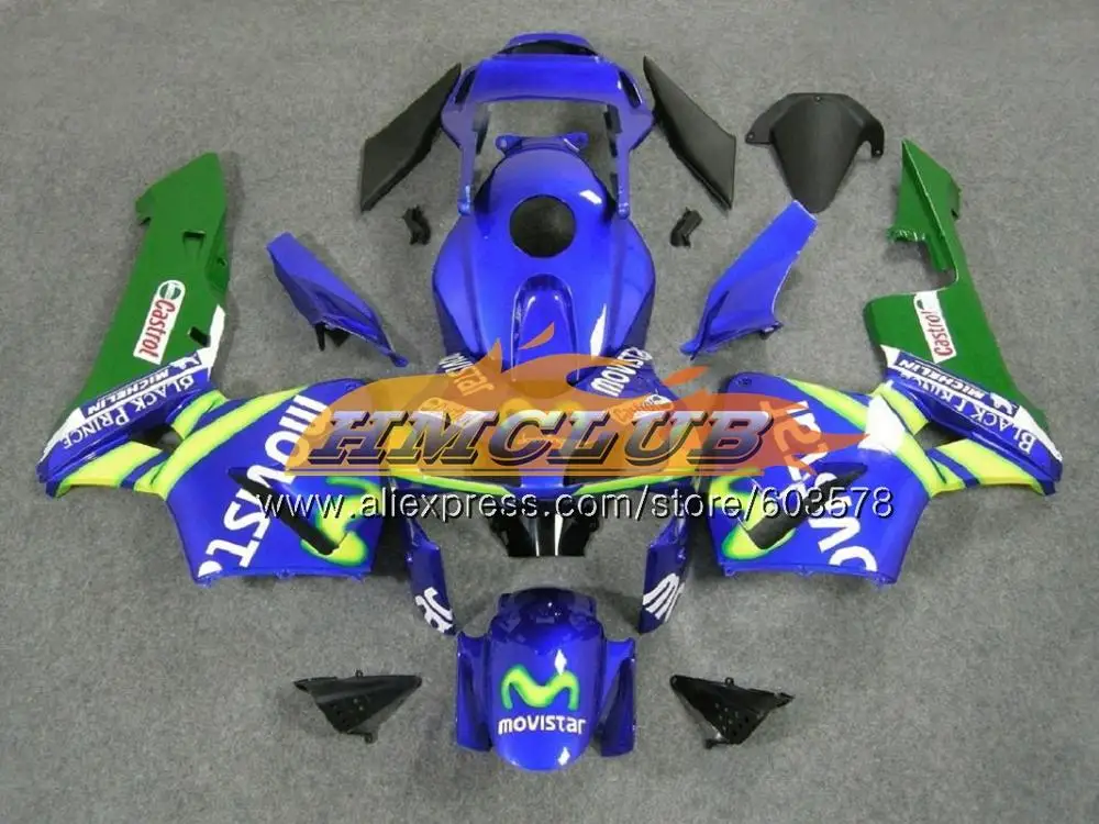 Литые изделия для Honda CBR 600RR 600F5 CBR600 RR 2003 2004 72CL. 84 CBR600RR CBR600F5 CBR 600 RR F5 03 04 OEM стиральная машина с черным серебро обтекатели - Цвет: No. 17