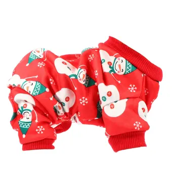 

1pc Winter Pet Dog Christmas Snowman Design Clothes Useful Delicate Pet Costume Dog Clothing Adorable Pet Party Outfit for Cat P