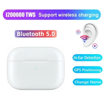 

Newest i200000 TWS Bluetooth Earphones Wireless Earbuds Noise Cancelling Pressure Sensor PK W1 H1 Chip i500 i200000 Tws Pro