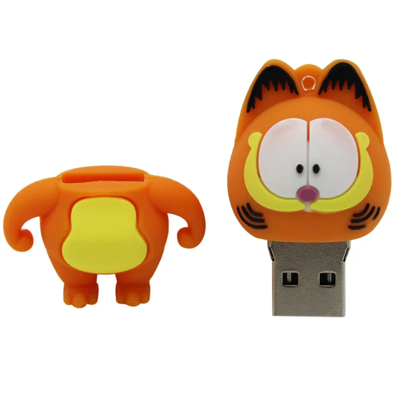 USB флеш-накопитель с надписью ME с героями мультфильмов, 64 ГБ, милый Гарфилд, 4 ГБ, 8 ГБ, 16 ГБ, 32 ГБ, флешка, USB 2,0, Usb