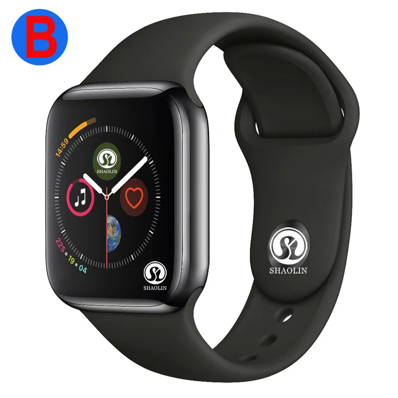 B для мужчин и женщин Bluetooth Смарт часы серии 4 SmartWatch для Apple iOS iPhone Xiaomi Android смартфон(красная кнопка