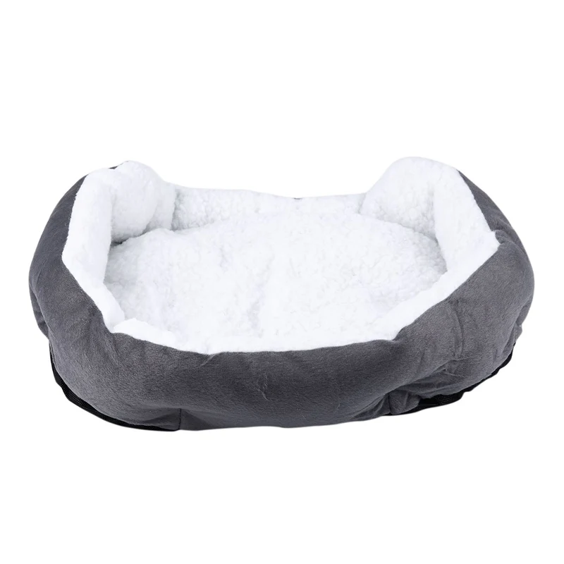  ABLA 50 x 40cm Lambskin Dog Paw pattern Pet's Nest Warm Washable Bed Sleeping Fleece Basket with Cu