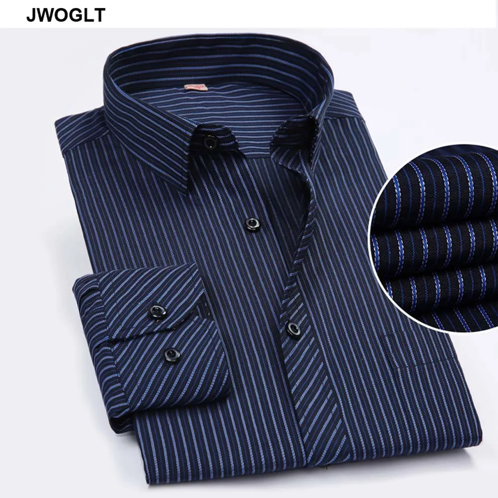 45KG-130KG Spring Autumn Fashion Work Men Long Sleeve Shirt Casual Design Button Down Formal Striped Dress Shirts 6XL 7XL 9XL 45KG-130KG Spring Autumn Fashion Work Men Long Sleeve Shirt Casual Design Button Down Formal Striped Dress Shirts 6XL 7XL 9XL