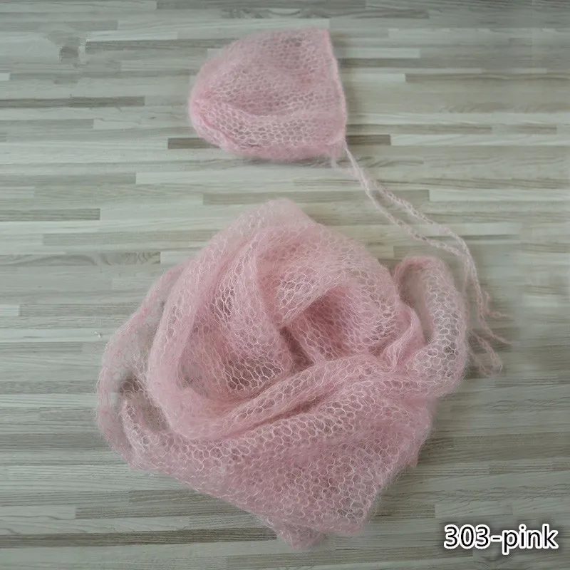 

Шапочка детская из натурального мохера, вязаная вручную, 60x30 см, 5 компл./лот