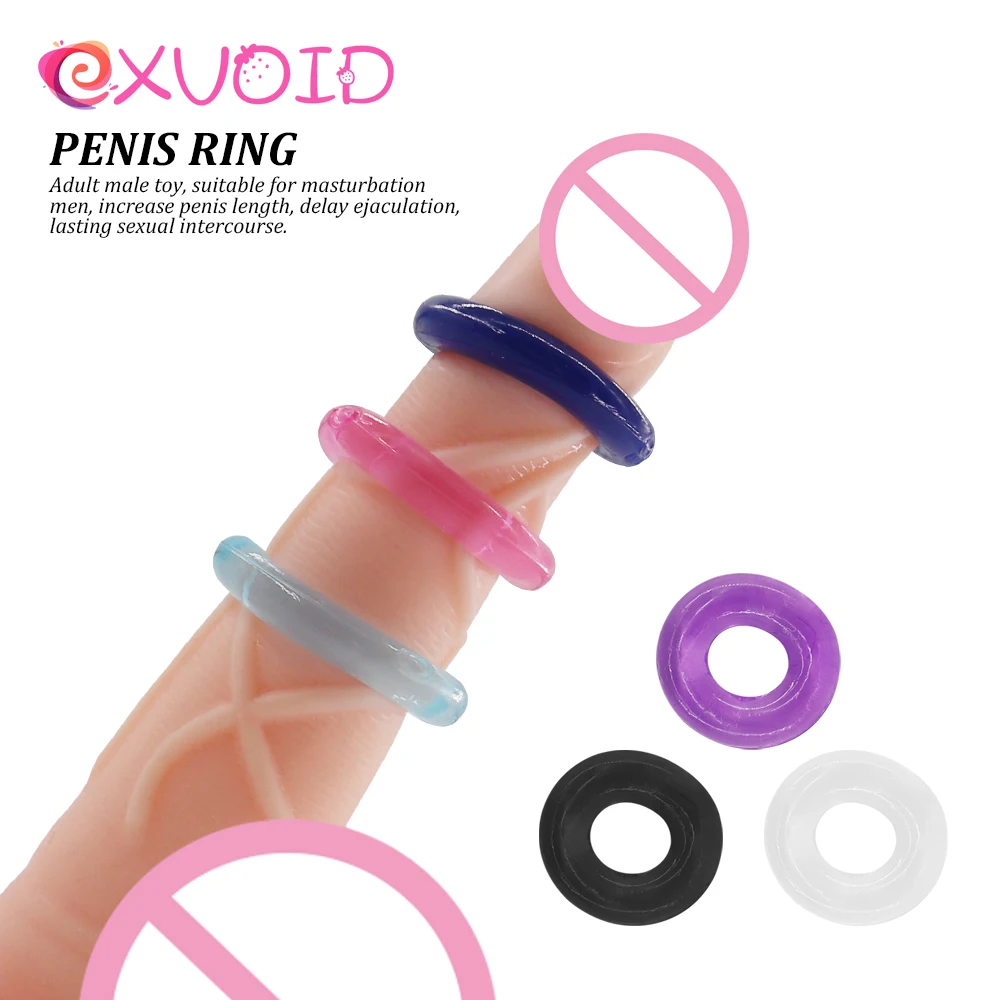 Секс-игрушки для взрослых EXVOID Lock задержки эякуляции 3 шт. кулинарный пенис кольцо