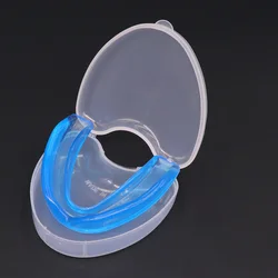Enhanced Silicone Sports Mouth Guard - Anti - Wear, Custom Fit Protection (Blue with Box)