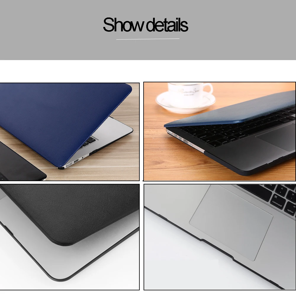 Laptop Case para Macbook Touch Bar Funda para Macbook Air 13 Pro 14 m1 Pro 15 12 2023 2023 2023 m3 16 pu e pc - Imagem 2