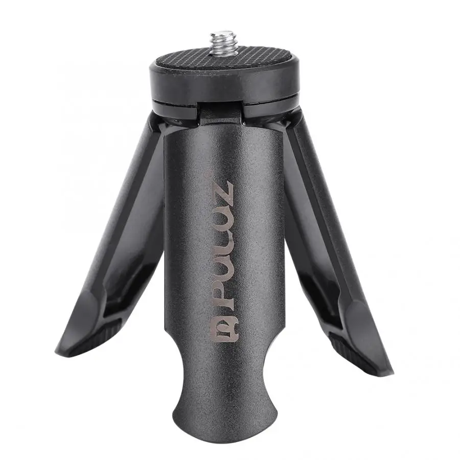 

PULUZ Mini Folding Smartphone Holder Phone Stable Stand Mount Tripod with Anti-slip Mat 1/4 inch Screw for Extension Bar