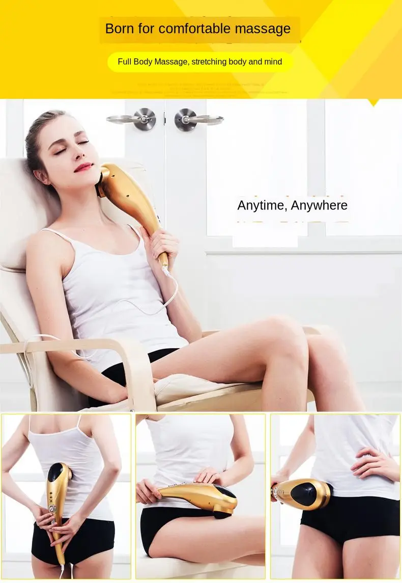 Esfregar a Cabeça de Massagem para o Pescoço para trás pé Aliviar a Fadiga Relaxar o Corpo Multifuncional Massageador Elétrico Massagem Forma u Pitada Abs 11 Beleza e saúde