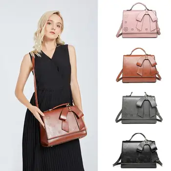 

MISS LULU Laser Cut Bow Shoulder Bag women fashion Exquisite waterproof handbag/crossbody bag