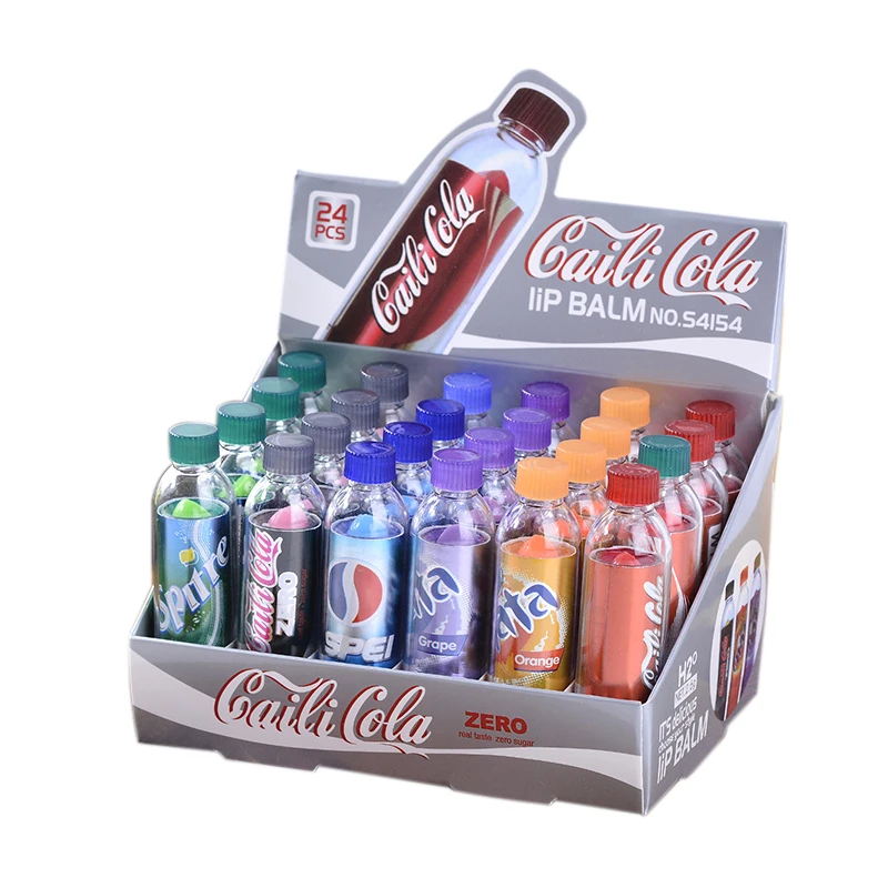 卸売かわいいリップクリーム色変更lipbalm保湿リップクリームかわいいmakup唇6異なる味パーティーギフト Lip Balm Aliexpress