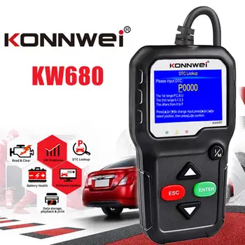 

KONNWEI KW680 OBD2 Scanner Auto Code Reader OBD II Car Diagnostic Scanner