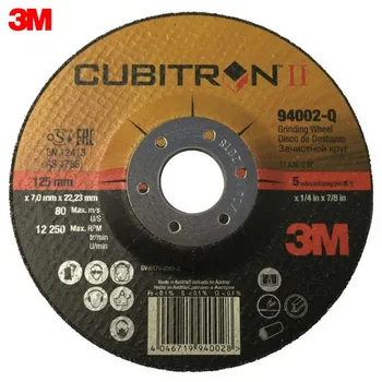 

Grinding Wheel 3M 94002 Power Tools Tool Cubitron II T27 Stripping wheel, 125 mm x 7.0 mm x 22.23 mm 125mm