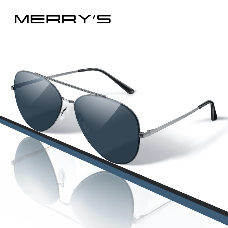 MERRYS дизайнерские мужские классические солнцезащитные очки пилота CR39 HD