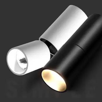 

Led downlight 3W 7W COB Surface mounted AC85-265V Adjustable to 90 degrees Spot light LED Ceiling Lamp for coffee shop home