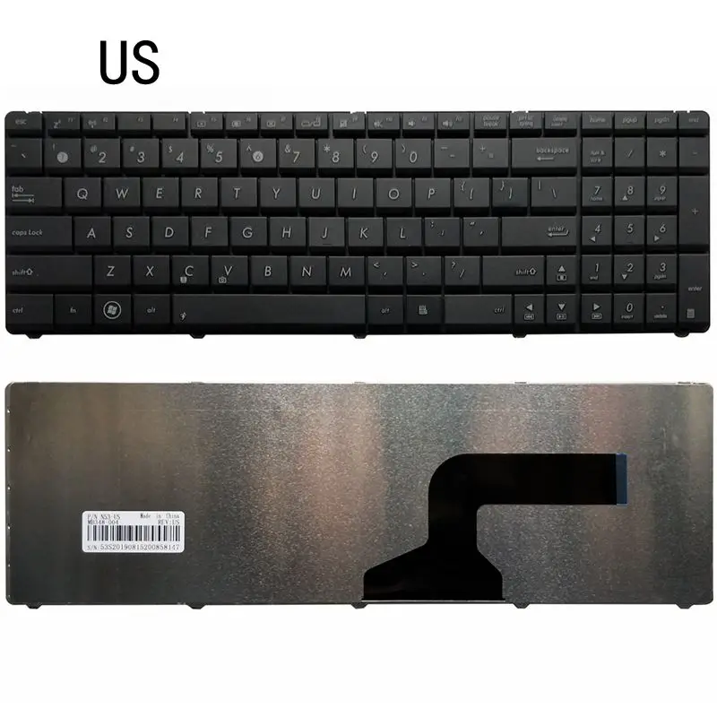 НОВЫЙ США клавиатура для ноутбука ASUS N53J N53JN N53SN N53SV N53T N53Jf N53JL N53Sm N71Ja N71Jq N71Jv N71V N71Vn N70SV