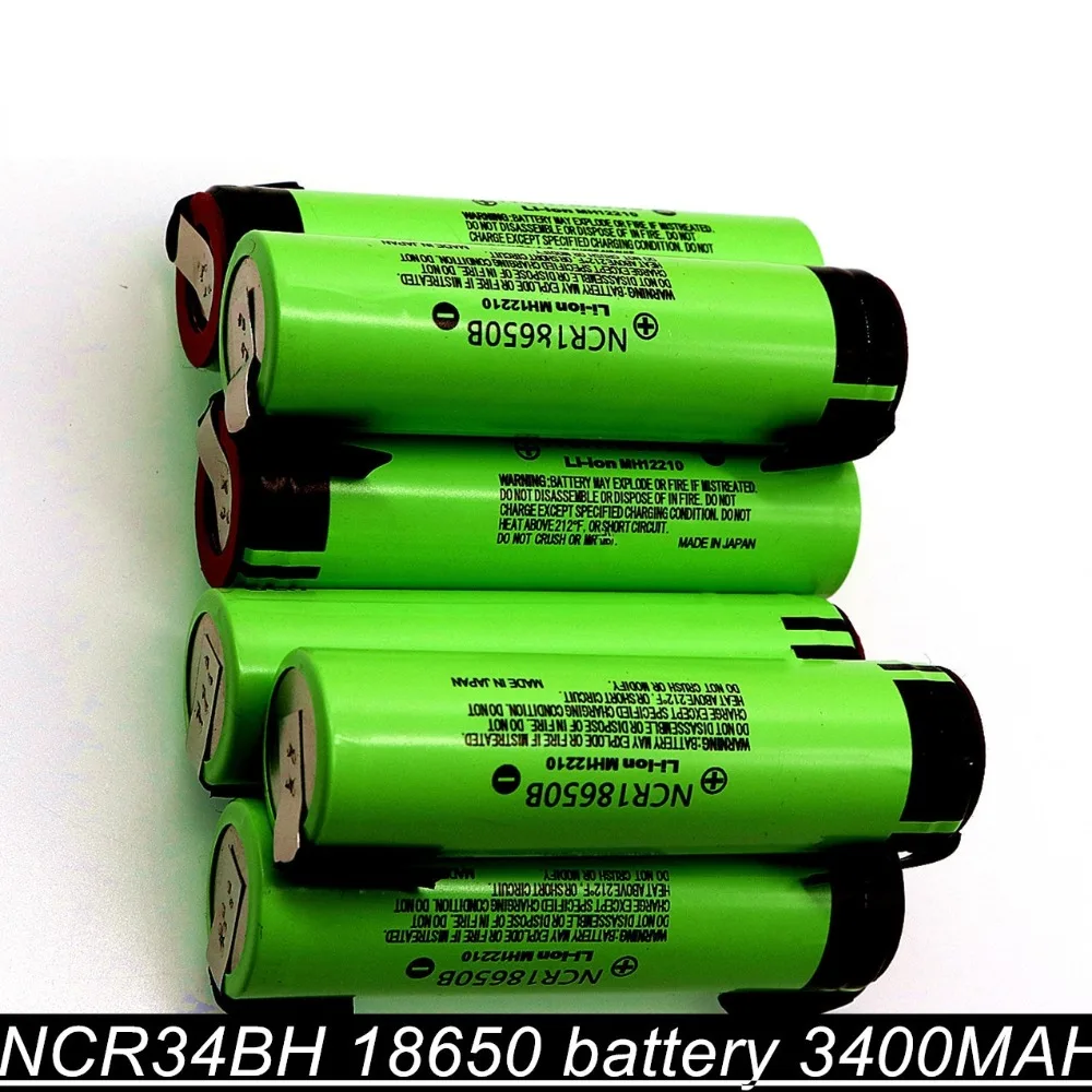 NCR18650B 3,7 v 3400mah 18650 литиевая аккумуляторная батарея для фонариков