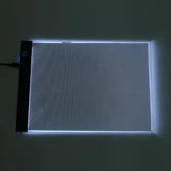 

A4 LED Drawing Tablet Graphics Tablet Thin Art Stencil Drawing Board Light Box Tracing Table Pad Three-level 13.15x9.13inch Hot