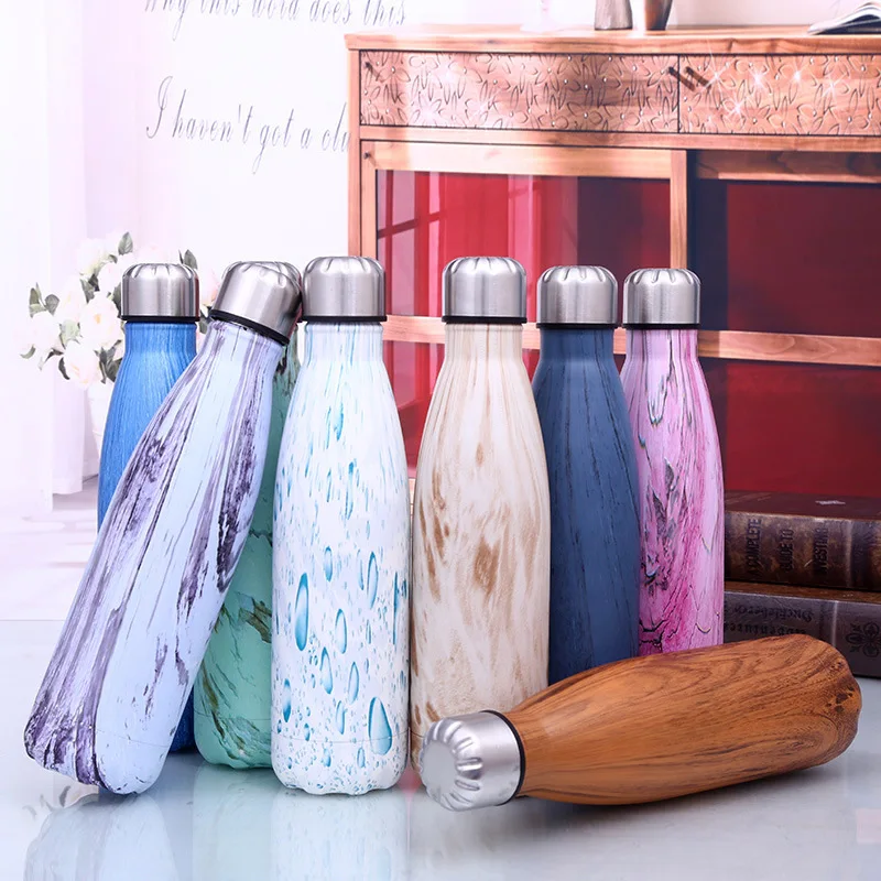 500ml Insulated Mug Sports Creative Cola Bottle Stainless Steel Vacuum 12-24 hours Men thermal bottle