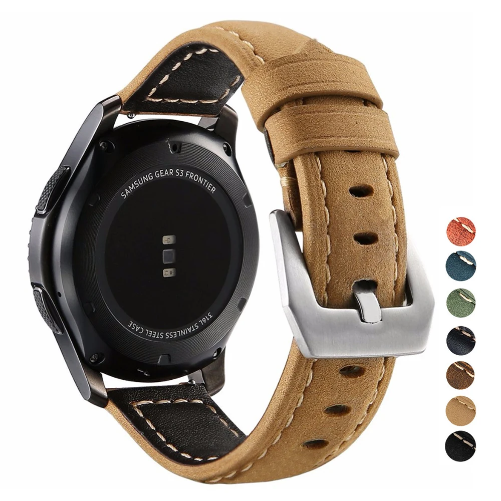 Ремешок 22 мм для smsuang galaxy watch 3 46 gear s3 frontier huawei GT 20 браслет наручных часов samsung atgum 2 44