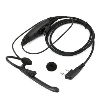 

K300 Durable 2 Pin 3.5mm/2.5mm Ear Bar Earpiece Mic PTT Walkie Talkie Headset for Kenwood BAOFENG UV-5R BF-777