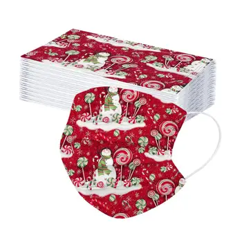 

Face Mask Children Medical Surgical mask Protective Three-layer Disposable Printed Christmas Santa Claus
