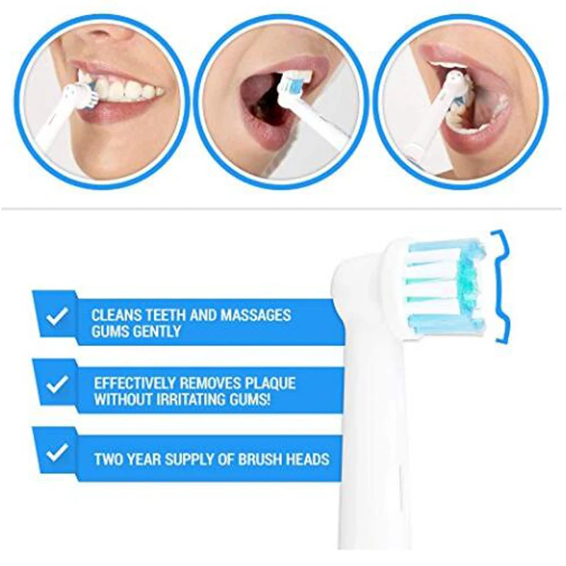4 PCS oral b nozzles Toothbrush heads for Replacement electric toothbrush heads recambio cepillo oral-b cross action 5 4 PCS oral b nozzles Toothbrush heads for Replacement electric toothbrush heads recambio cepillo oral-b cross action 5