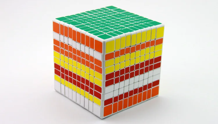 [Kathrine Ten Order Magic Cube Белый] 10X10X10 белый фон квадратный 10 Order Magic Cube