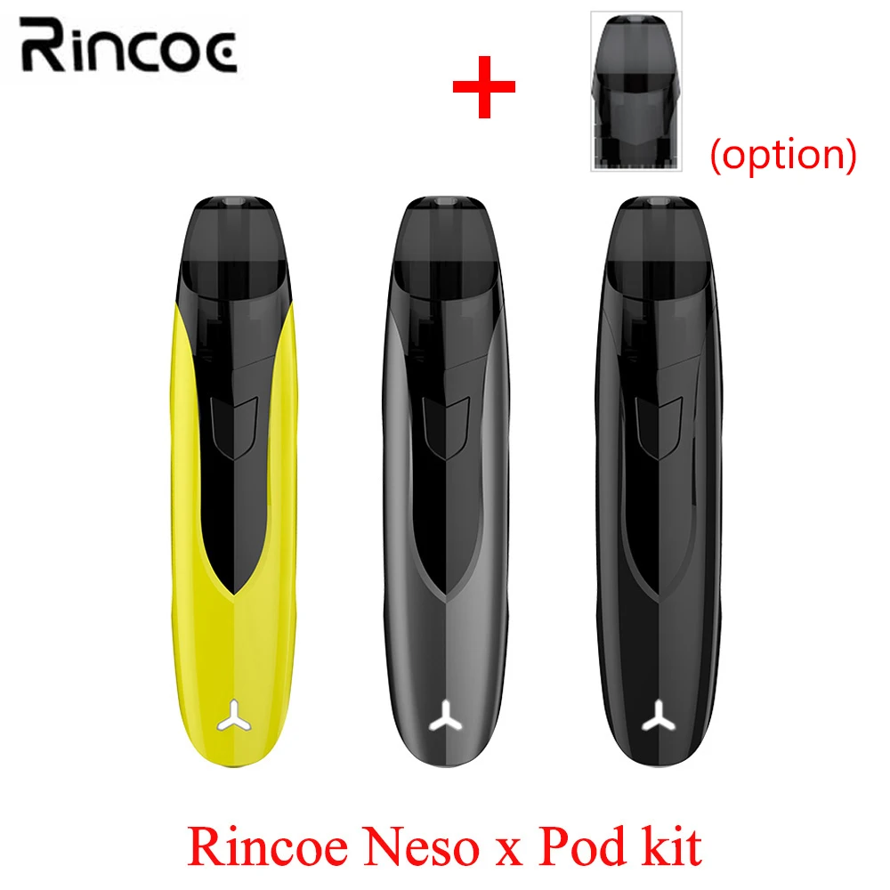 Новая электронная сигарета комплект Rincoe Ceto SE Pod Комплект стартовый набор с 650 мА/ч, Батарея 2 мл картридж Pod Vape ручка комплект против justfog c601