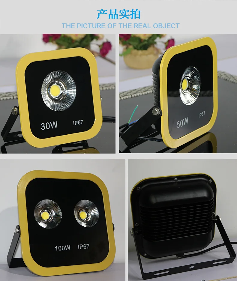 

6pcs IP67 COB Flood light 30W 50W 100W 150W AC110V 220V LED Floodlight Outdoor Landscape Wall Garden spot light yard building