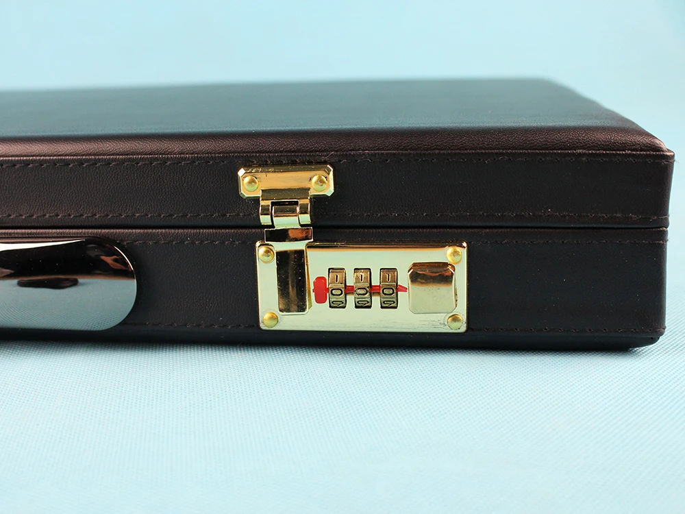 JSC 266 A Grade Trial Lens Set Red Black Metal Rim Leather case Quality Lens Trial Case