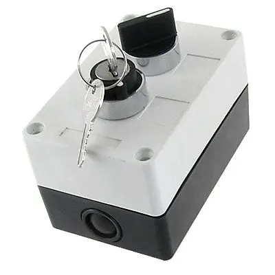 

NO Normally Open 2 Position Key Lock Rotary Selector Select Switch Station Box