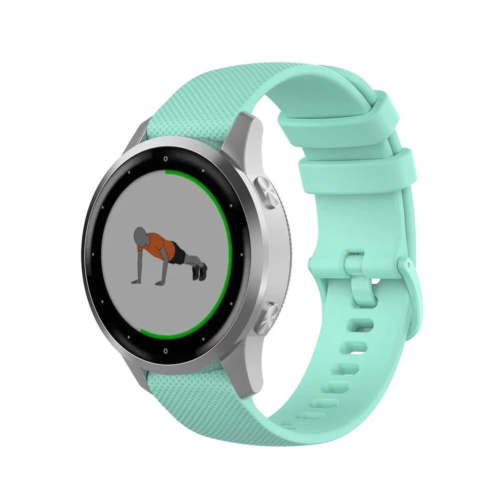 Watch Strap Watchband with Small Plaid for Garmin Vivoactive 4S /Vivomove 3S Watch Band Wristband Bracelet Strap Accessories