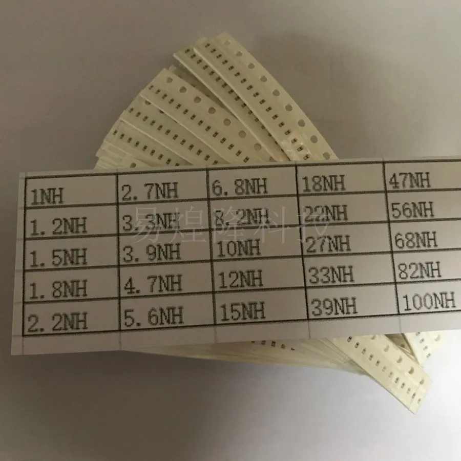 0402 SMD высокочастотный чип индуктор 1005 1nH-100nH 25 видов X 40 шт/тип  Обустройство | Inductors -1005003732183688