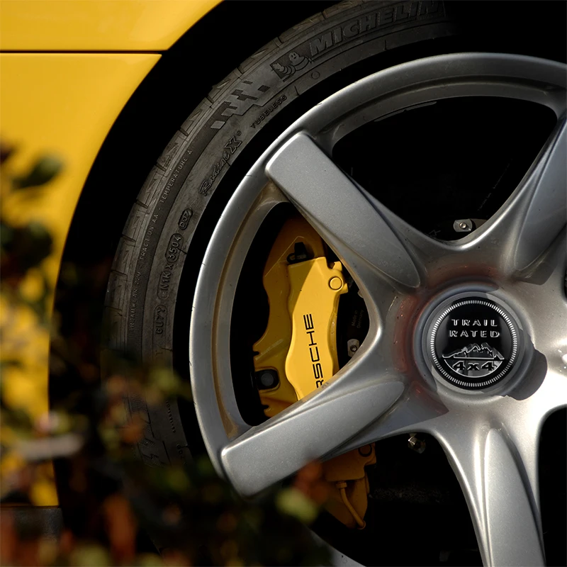 4 шт., Автомобильный дизайн 56 мм Trail Rated 4X4 эмблема Автомобильная Ступица колеса крышка для защиты от пыли стикер для Jeep Wrangler Патриот Grand Cherokee