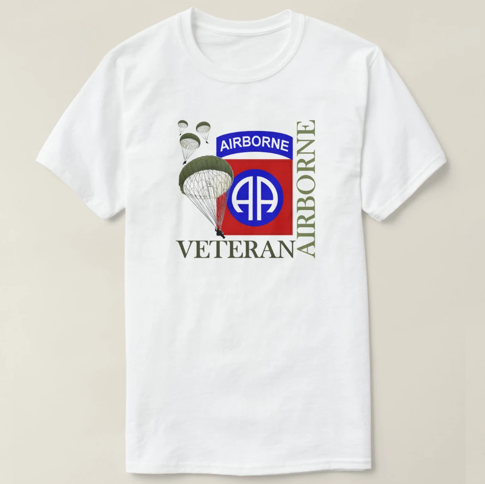 2019 Printed Men T Shirt Cotton Short Sleeve Veteran 82nd Airborne T-Shirt Women tshirt |