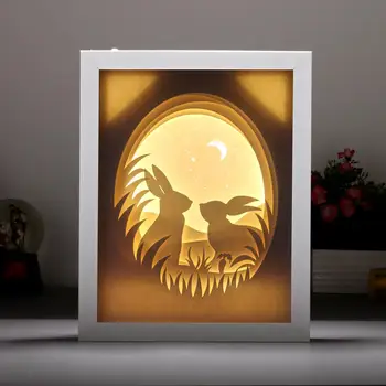 

Custom Home Decor Creative Gift Ideas Paper Cut Light Shadow Box Frame Company Promotional Gift Items