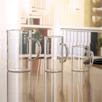 

Glass With Scale Measuring Cup Transparent Glass Cups High Capacity High Temperature Resistant Milk Glass Juice Glass Fair