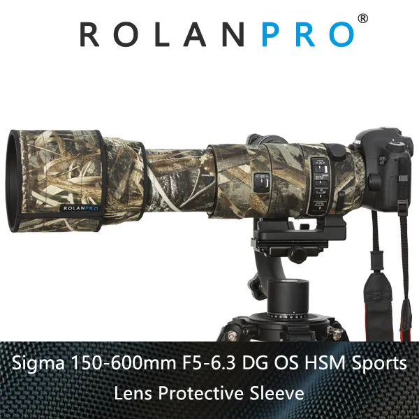 ROLANPRO Камера объектив камуфляжное дождевое Крышка для объектива SIGMA 150-600 мм F5-6.3 AF