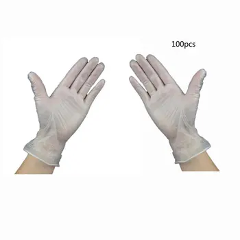 

100pcs Food Grade Disposable Gloves Anti-static PVC Gloves For Food Cleaning Cooking Restaurant Kitchen Accessories